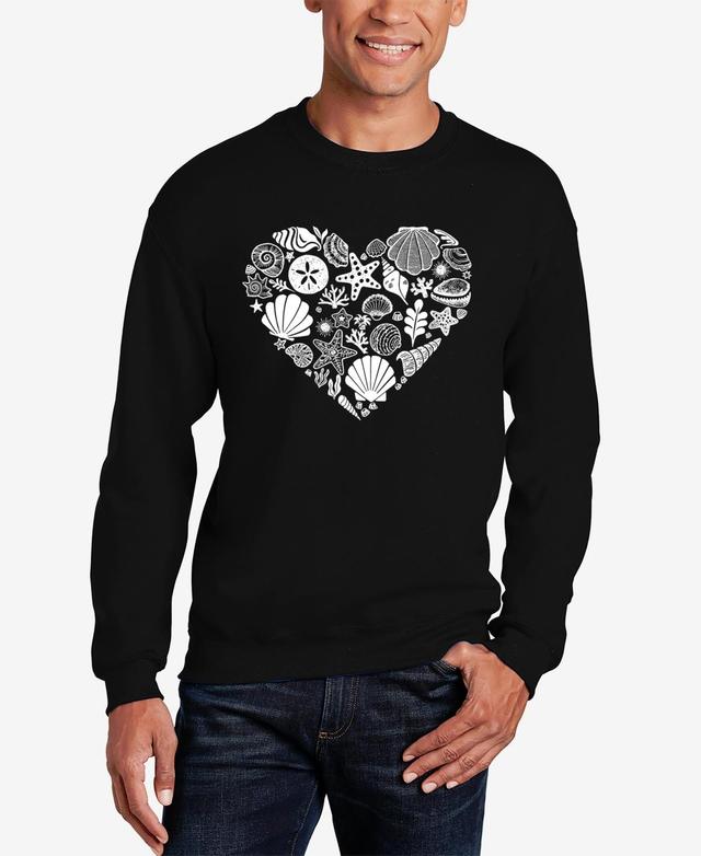 La Pop Art Sea Shells - Mens Word Art Crewneck Sweatshirt Product Image