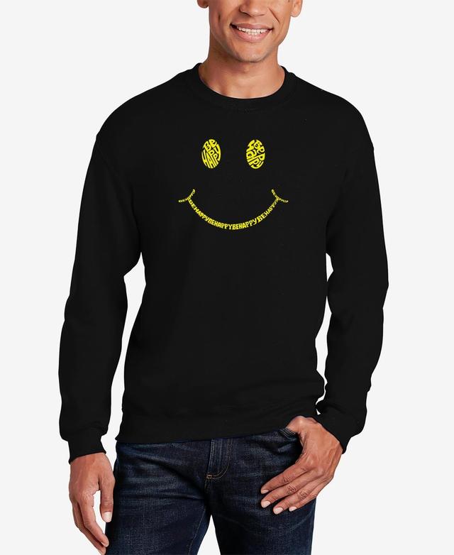 Mens Good Vibes Word Art Crewneck Sweatshirt Product Image