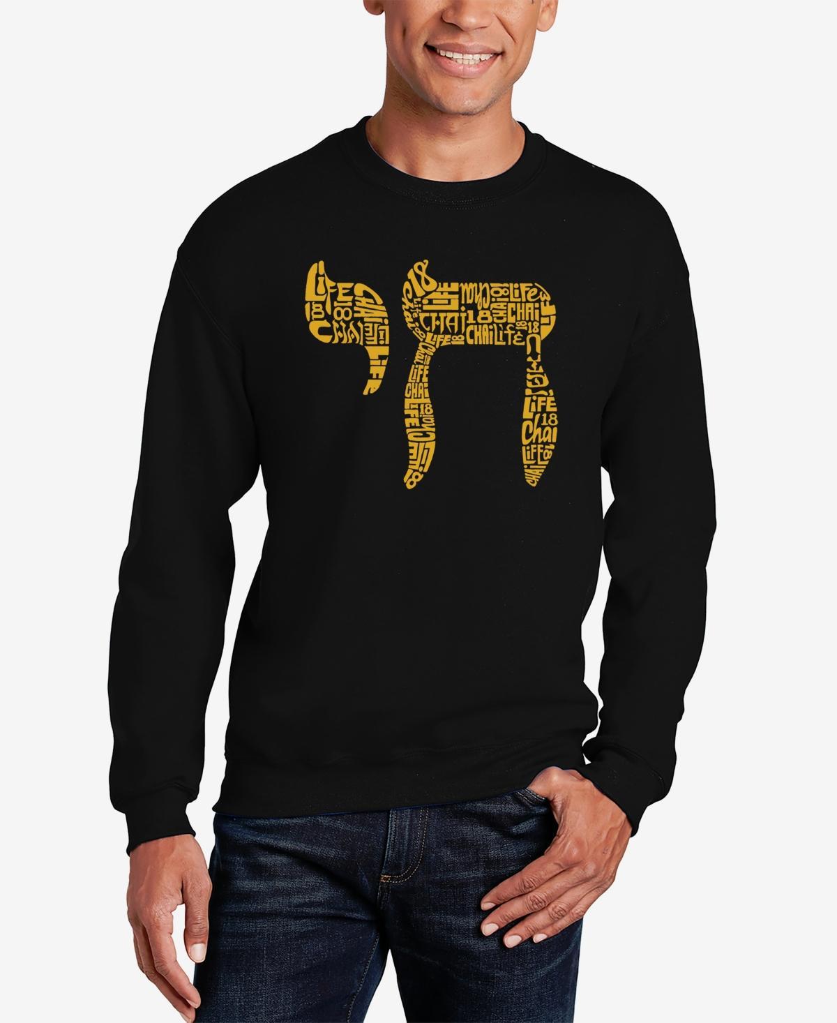 Mens Word Art Hustle Crewneck Sweatshirt Product Image