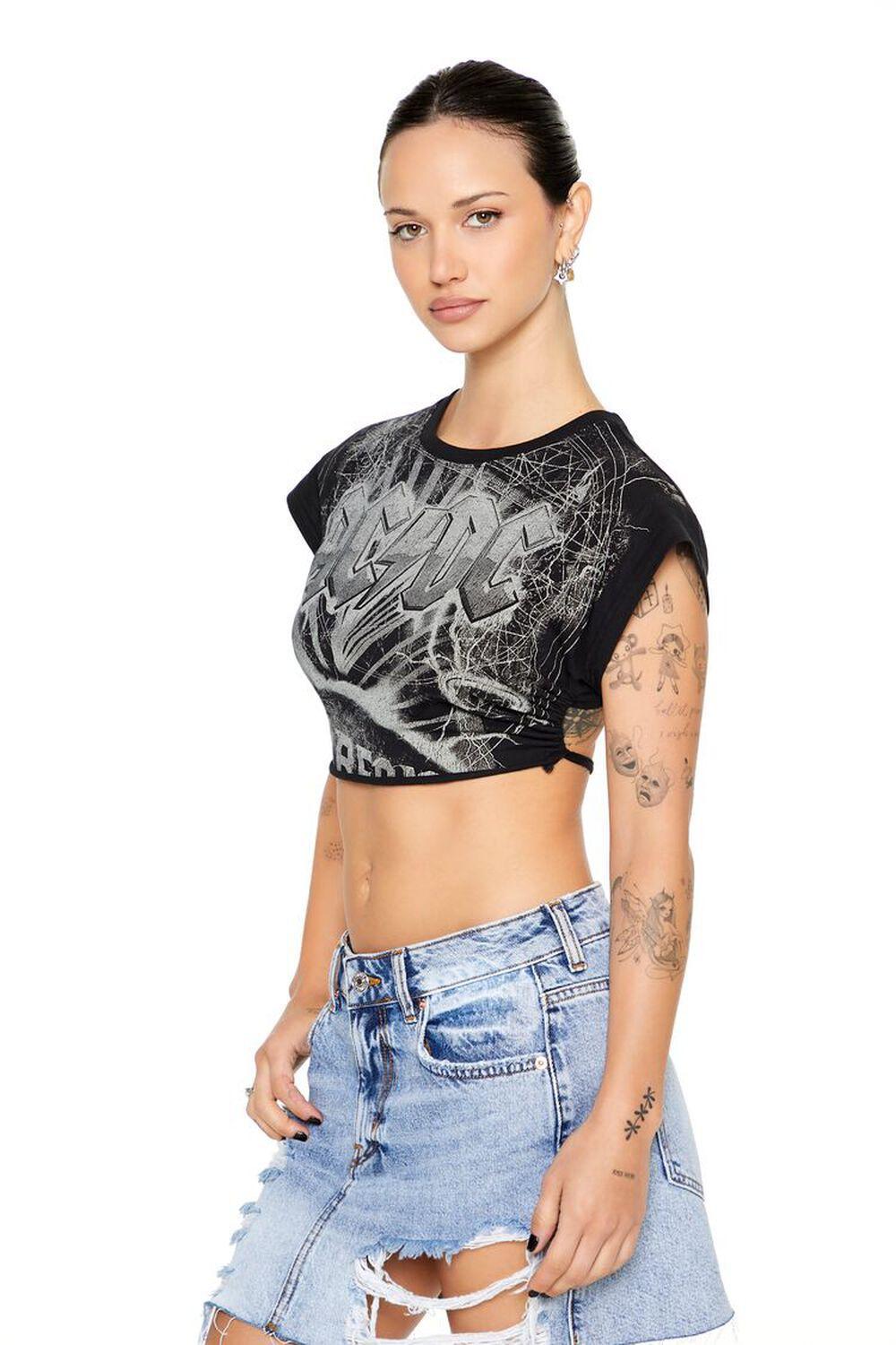 ACDC Graphic Cropped Tee | Forever 21 Product Image