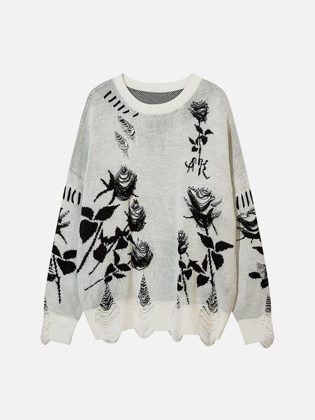 Aelfric Eden Raw Edge Rose Sweater Product Image