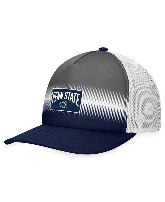 Mens Top of the World Navy Penn State Nittany Lions Daybreak Foam Trucker Adjustable Hat - Navy Product Image