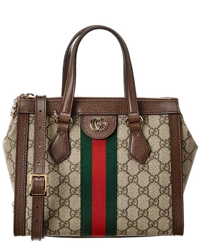 GUCCI `ophidia Gg` Small Tote Bag In Brown Product Image