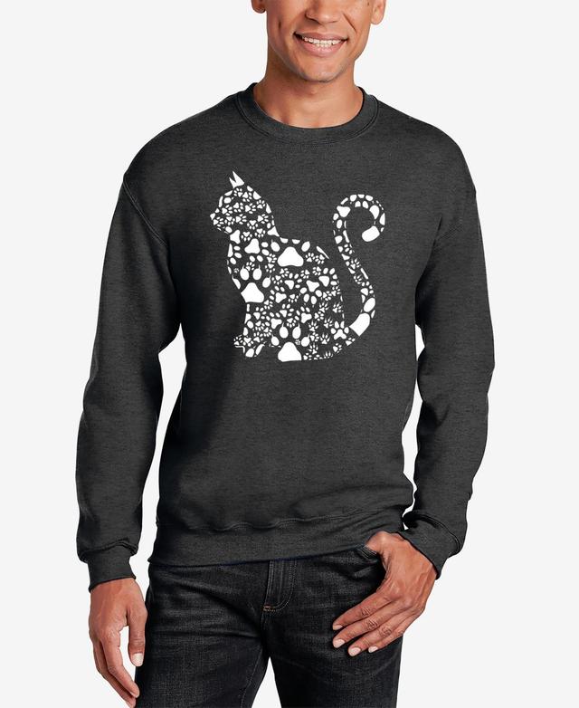 La Pop Art Cat Claws - Mens Word Art Crewneck Sweatshirt Product Image