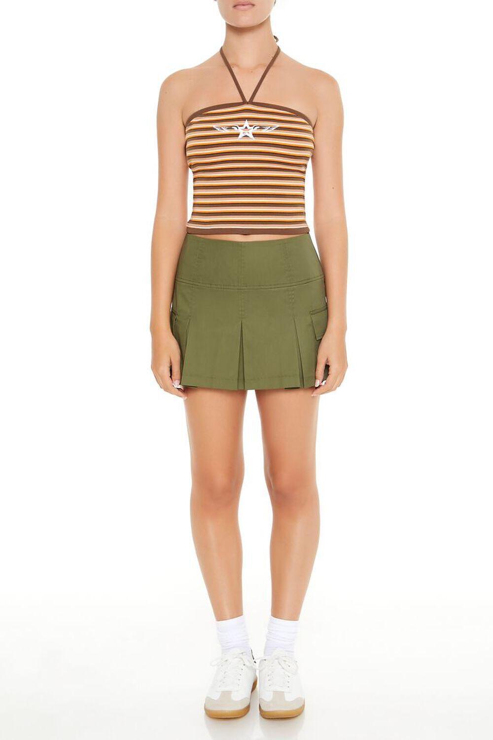 Pleated Cargo Mini Skirt | Forever 21 Product Image