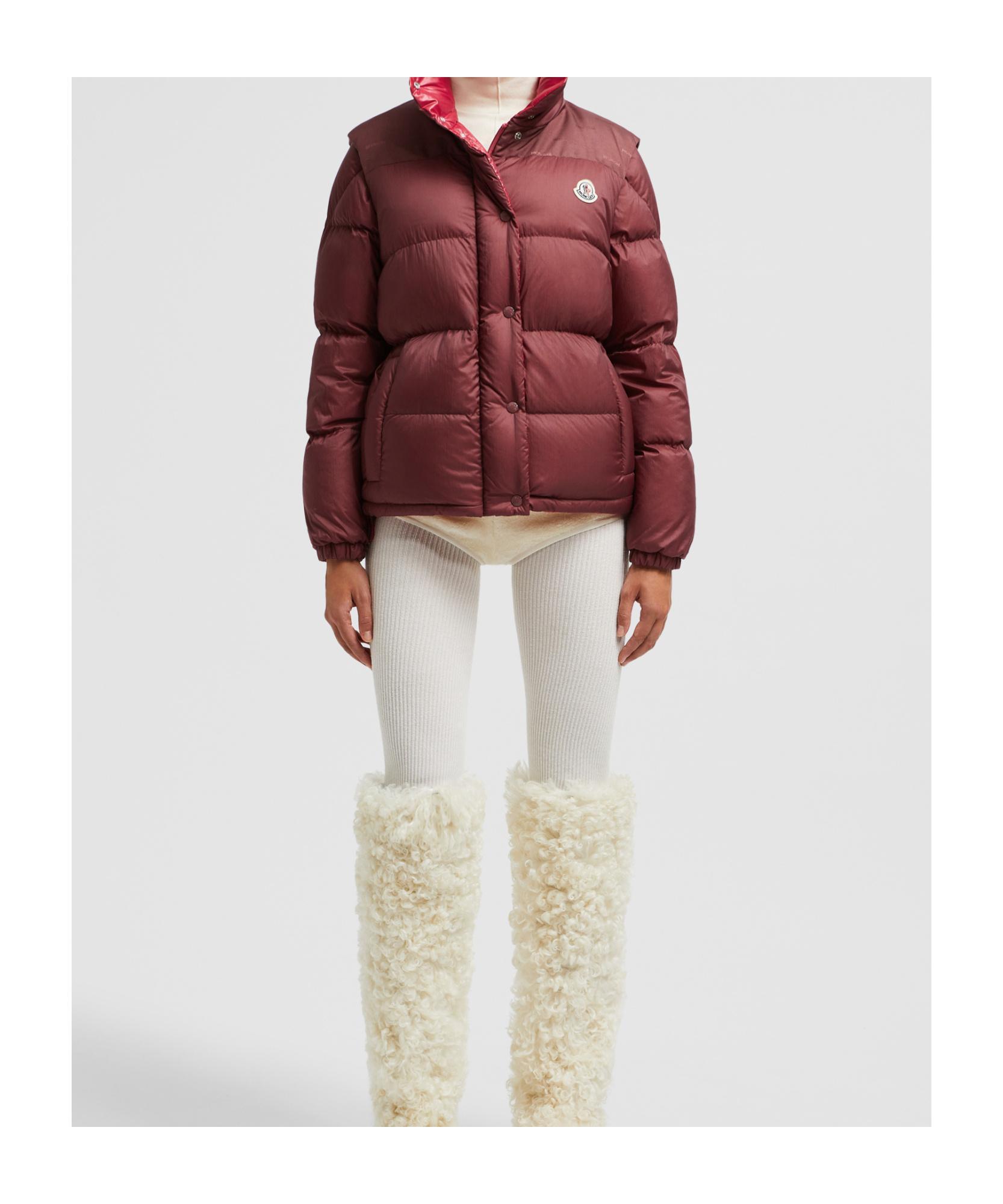 MONCLER Verone Reversible Short Down Jacket Red Product Image