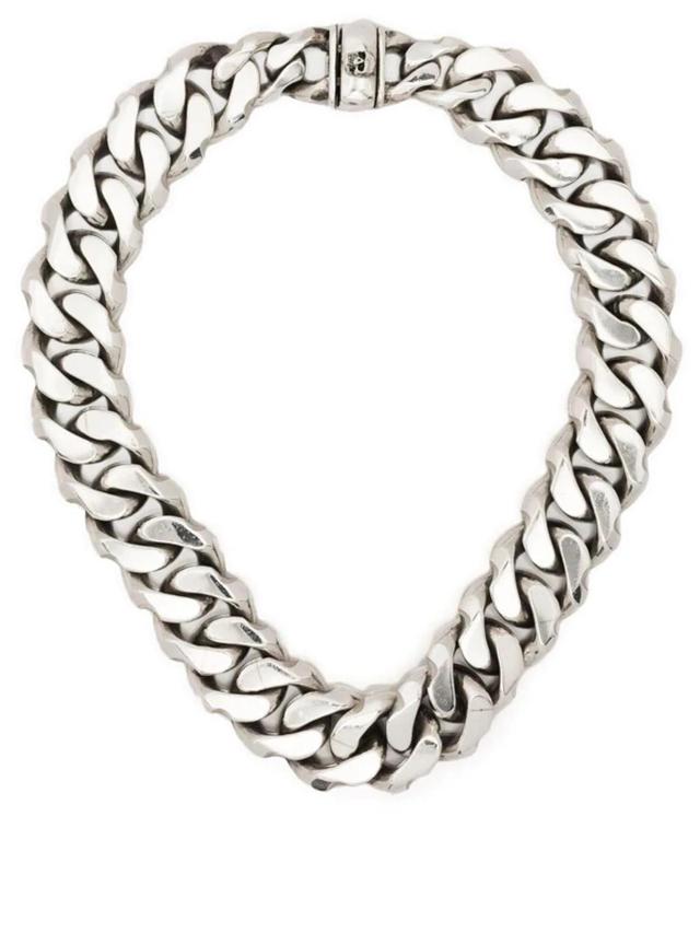 EMANUELE BICOCCHI Oversized Edge Chain Necklace In Silber Product Image