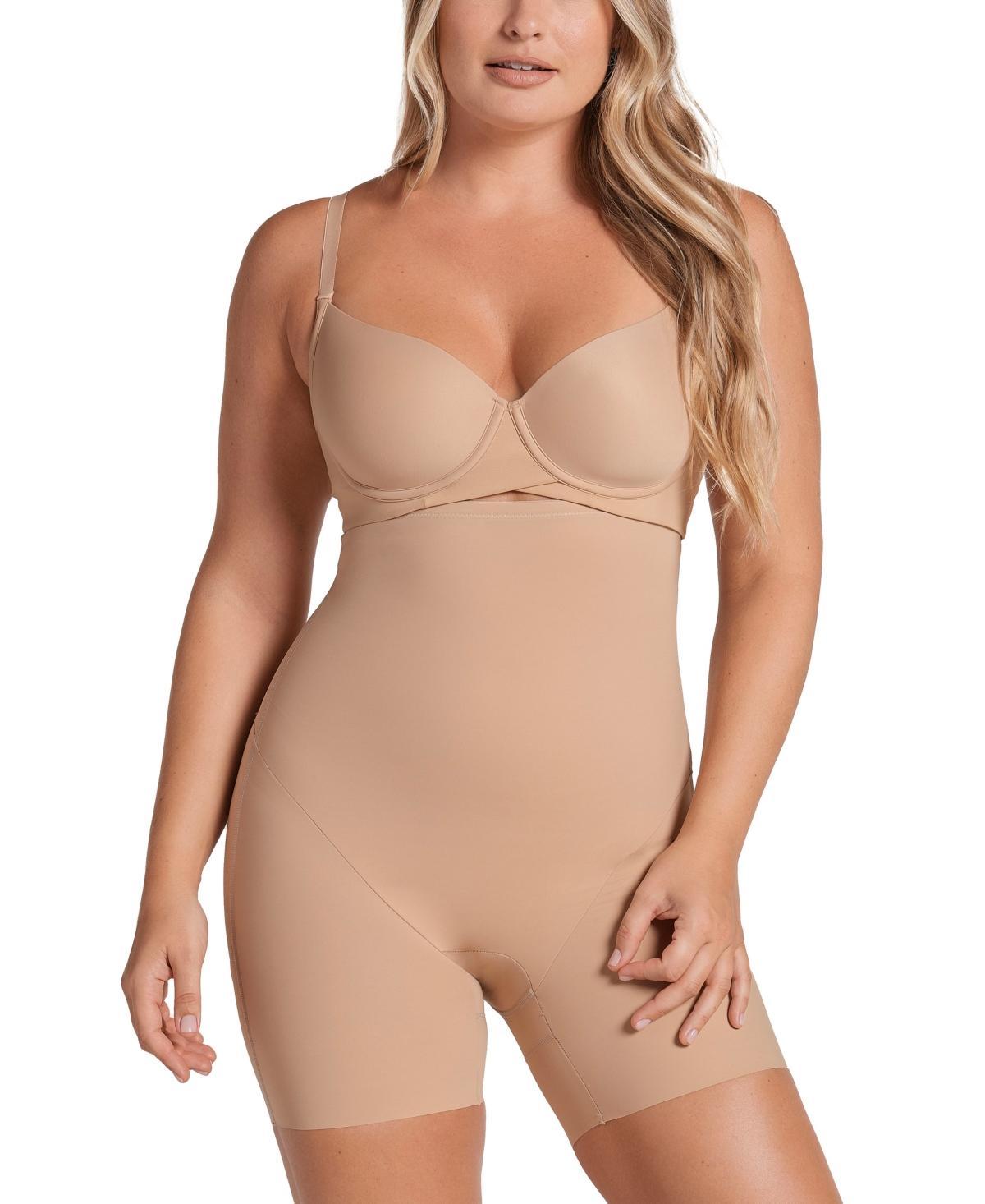 Leonisa Womens Strapless Sculpting Step-in Body Shaper with Short Bottom Product Image