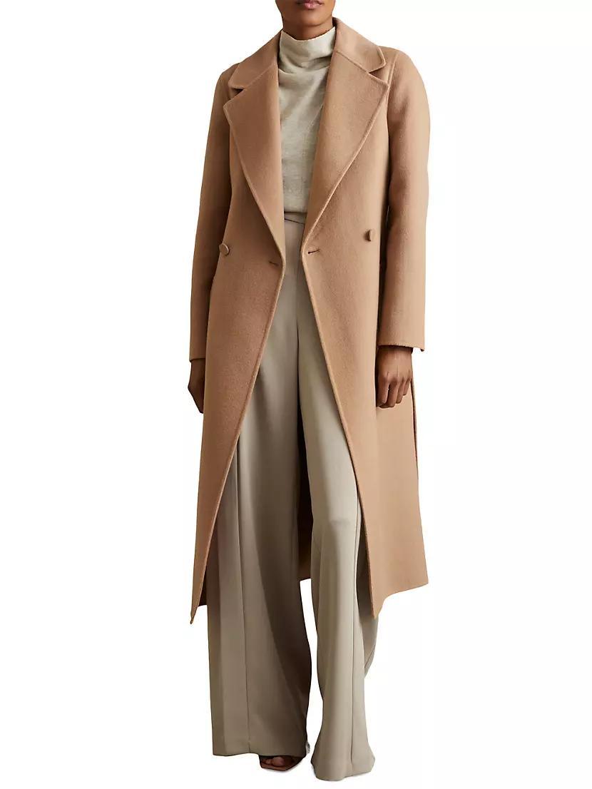 Lucia Wool-Blend Belted Coat Product Image