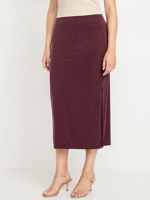 Ribbed Maxi Skirt Product Image