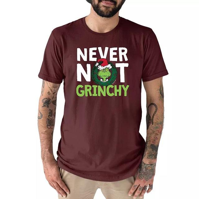 Mens Dr. Seuss The Grinch Never Not Grinchy Tee Grey Product Image