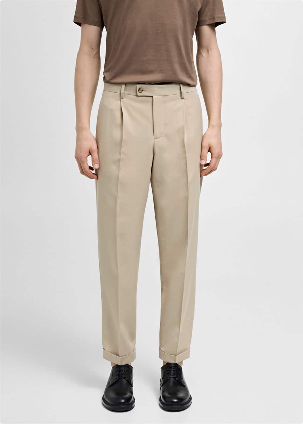 MANGO MAN - Regular fit suit pants beigeMen Product Image