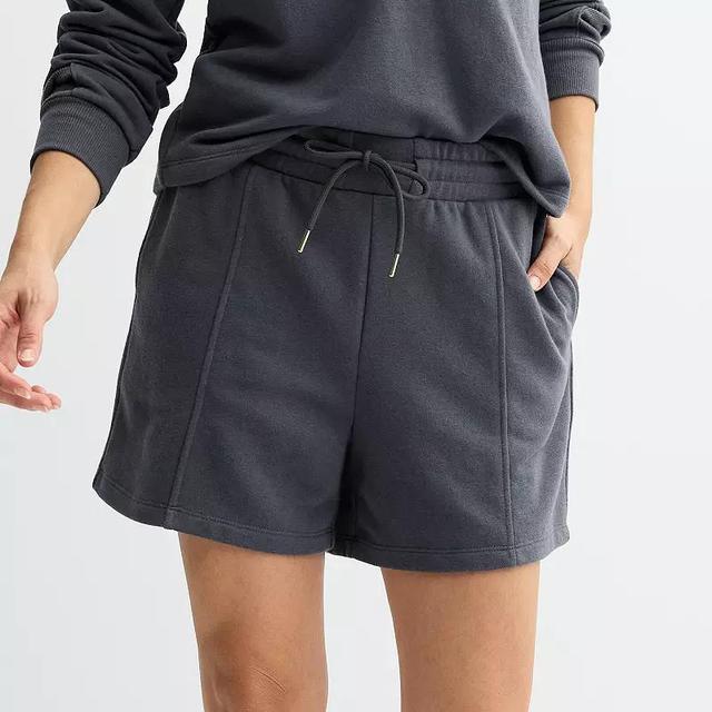 Womens Sonoma Goods For Life French Terry Seam Detail Shorts Product Image