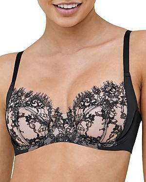 Skarlett Blue Womens Entice Lace Full Coverage Underwire Bra - White Product Image