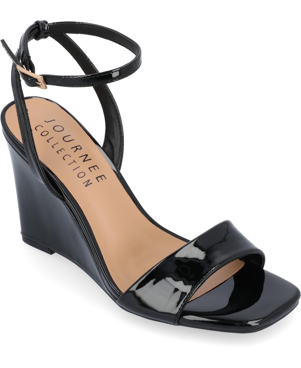 Journee Collection Womens Konna Ankle Strap Wedge Sandals Product Image