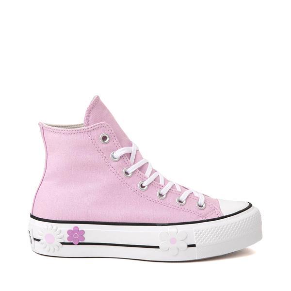 Womens Converse Chuck Taylor All Star Hi Lift Platform Floral Sneaker - Stardust Lilac Product Image