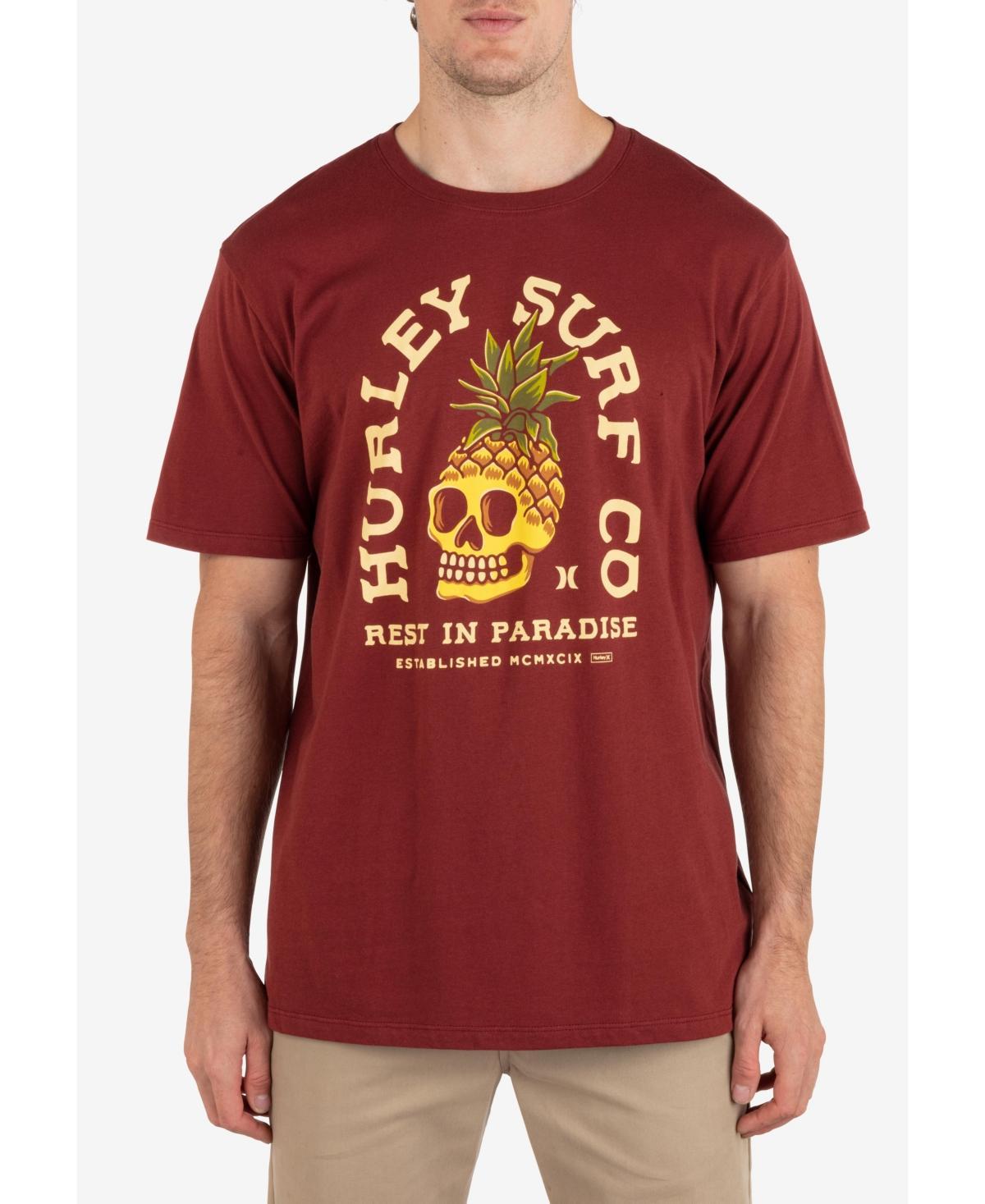 Hurley Mens Everyday Pineapple Skull Short Sleeve T-shirt Product Image