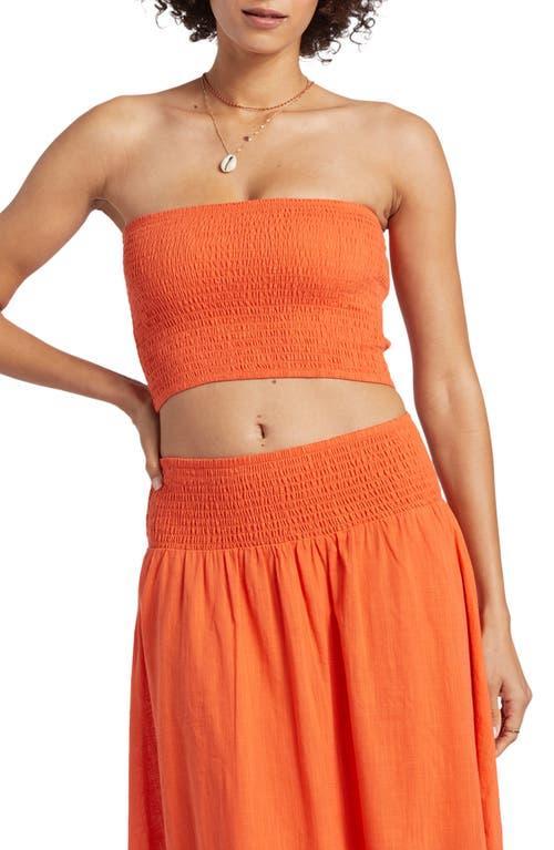 Billabong Smocked Cotton Tube Top Product Image