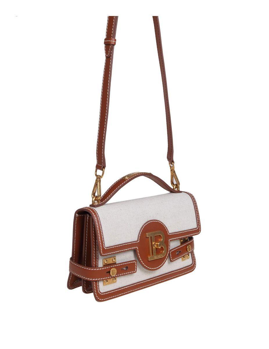 BALMAIN B-buzz 24 Crossbody Bag In Brown Product Image