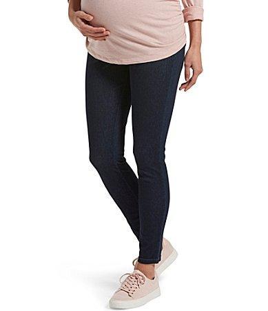 HUE Ultra Soft Denim Maternity Skimmer Leggings Product Image