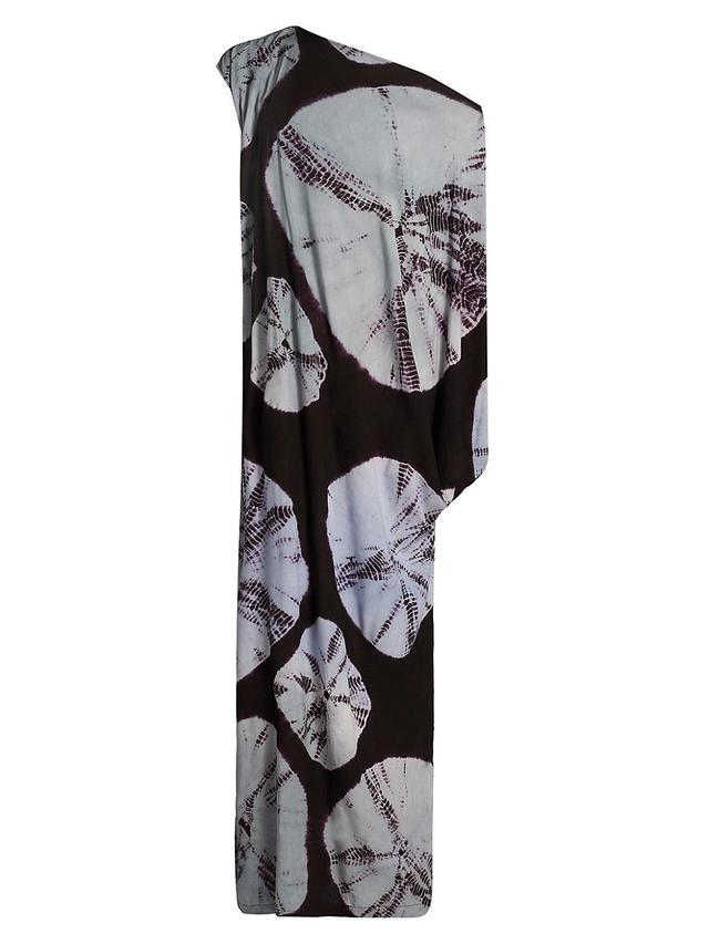 Womens Jibike Asymmetrical Printed Maxi Dress Product Image