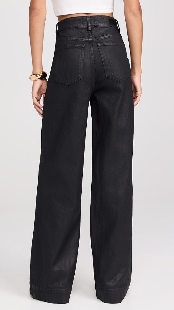 DL1961 Hepburn Wide Leg High Rise Coated Jeans | Shopbop Product Image