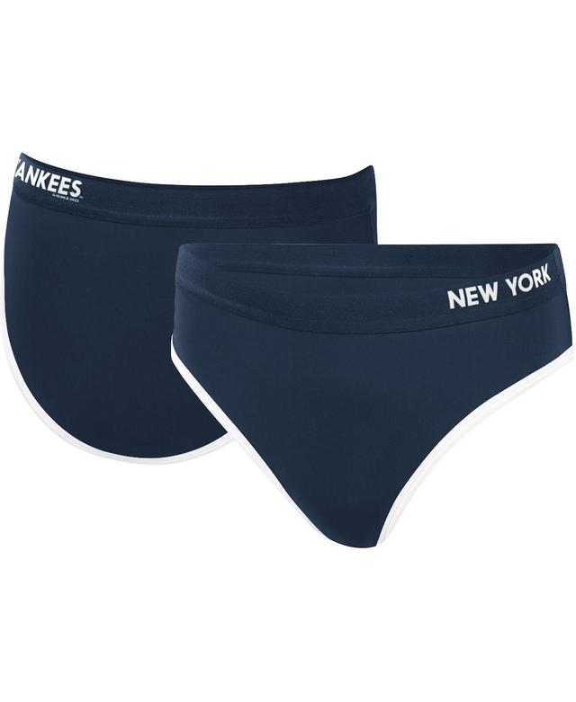 Womens G-III 4Her by Carl Banks New York Yankees Southpaw Bikini Bottom Blue Product Image