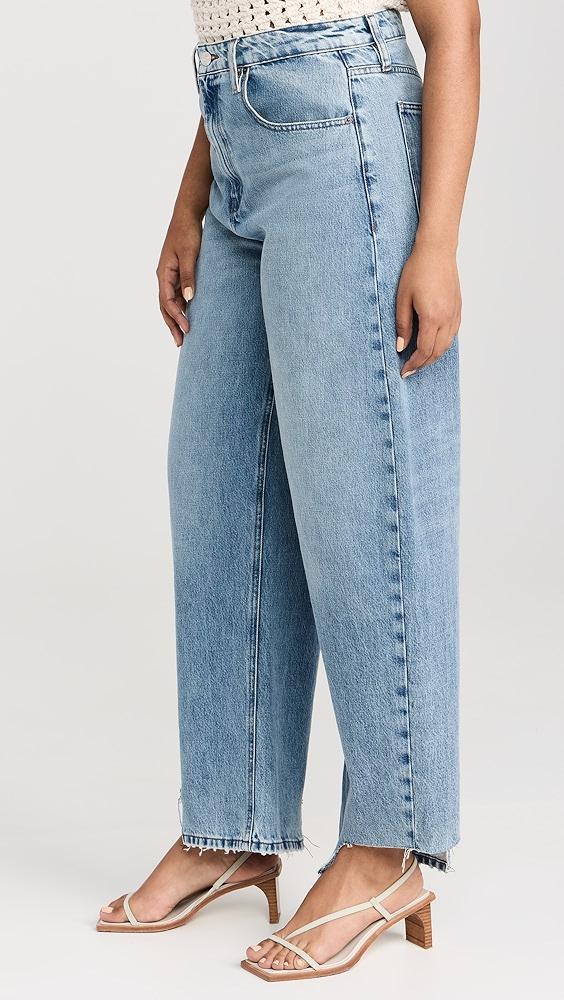 FRAME Long Barrel Released Inside Step Fray Jeans | Shopbop Product Image