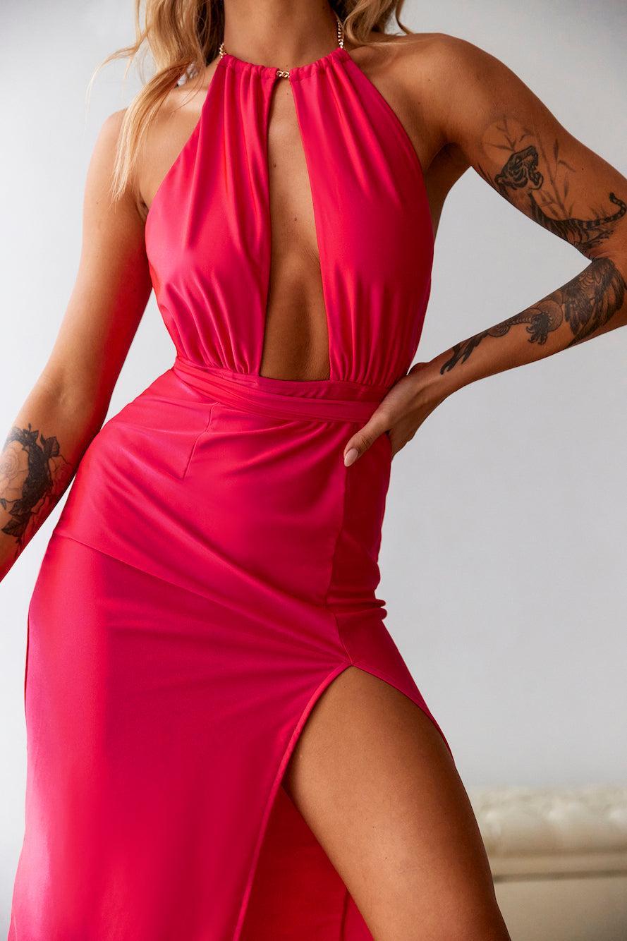 DEAR EMILIA Impressing Me Midi Dress Red product image