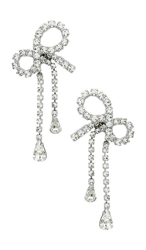 Jennifer Behr Mirabelle Earrings in Crystal - Metallic Silver. Size all. Product Image