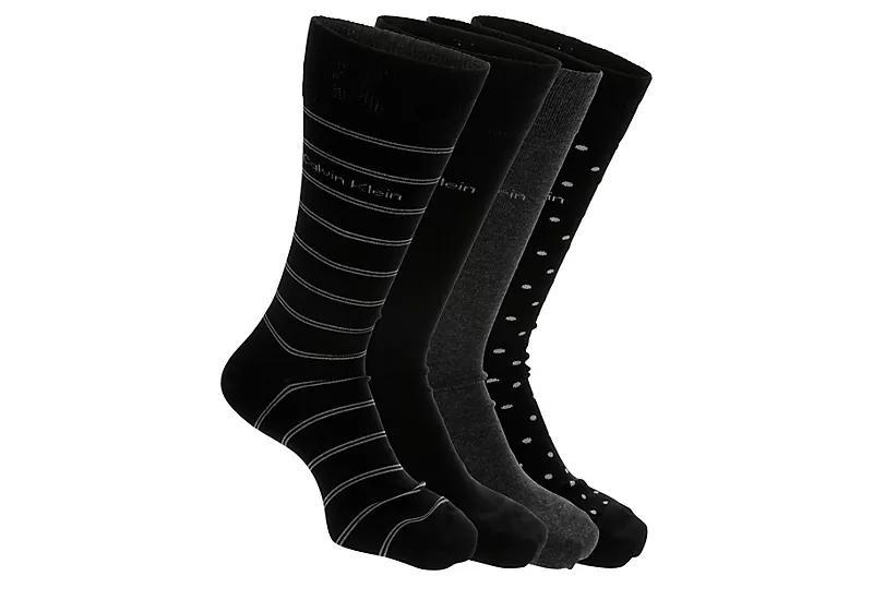 Calvin Klein Men's Dress Crew Stripe Socks 4 Pairs Product Image