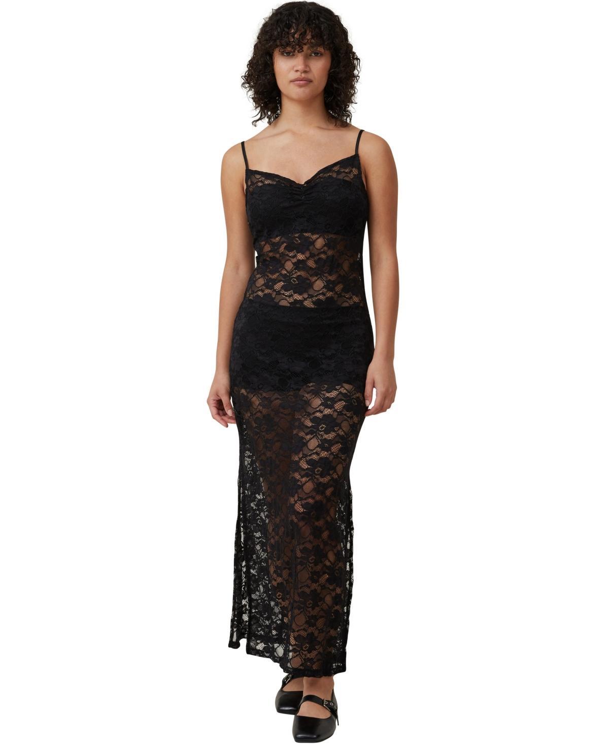 Cotton On Womens Lace Slip Maxi Dress Product Image