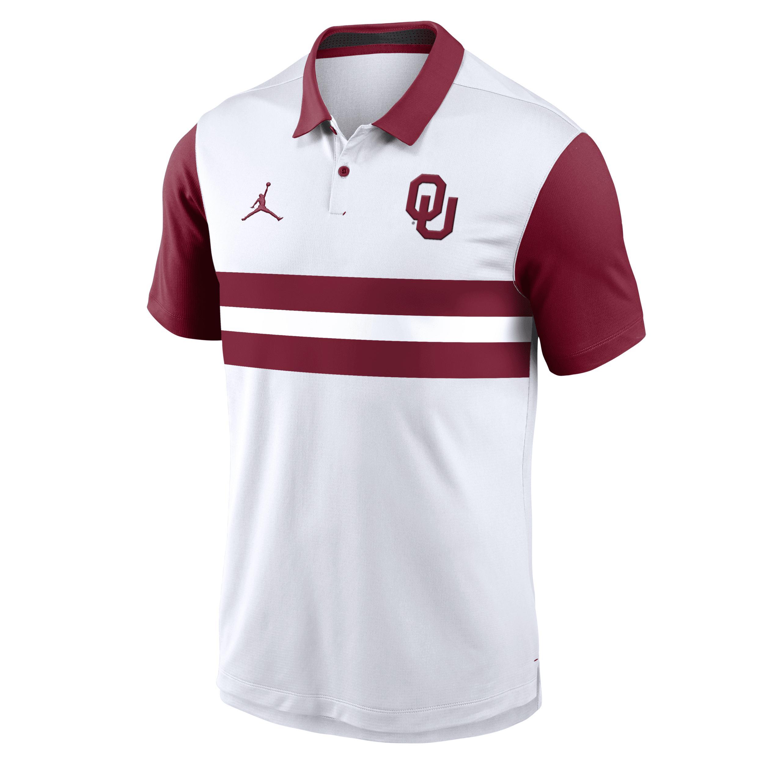 Men's Oklahoma Sooners Primetime Campus Vapor Jordan Dri-FIT College Polo Product Image