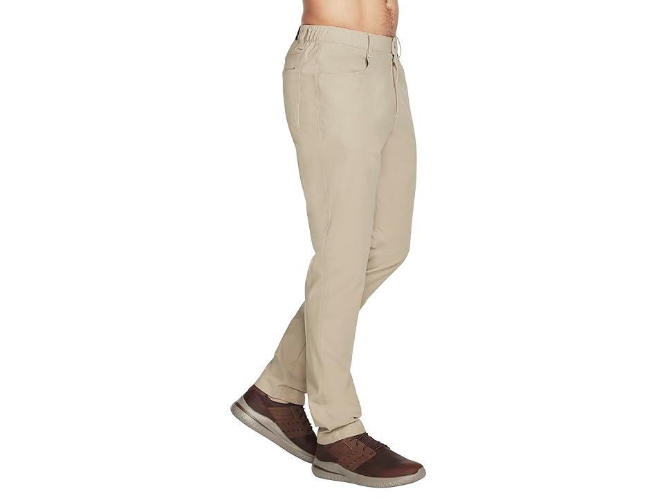 SKECHERS The Go Walk Premium Five-Pocket Pants (Natural/Brown) Men's Casual Pants Product Image