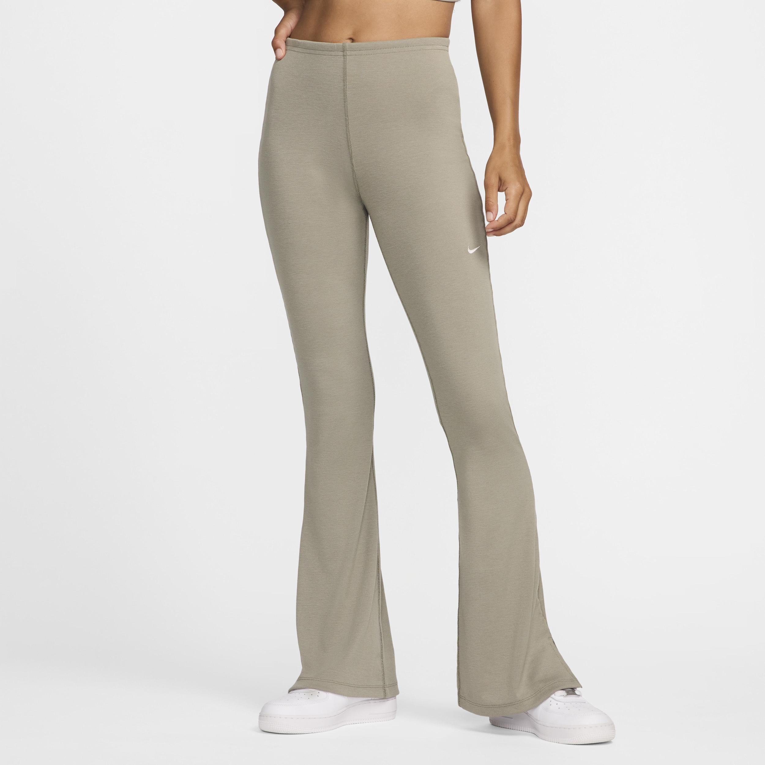 Womens Nike Sportswear Chill Knit Tight Mini-Rib Flared Leggings Product Image