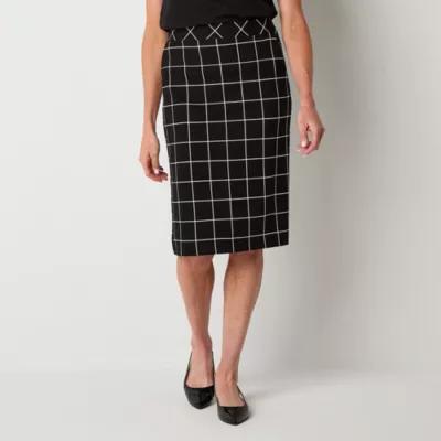 Liz Claiborne Ponte Womens Mid Rise Pencil Skirt Product Image