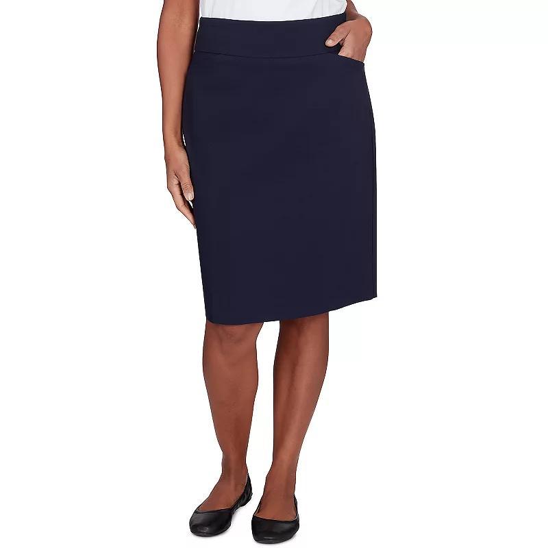 Womens Alfred Dunner Classic Stretch Waist Skirt Product Image