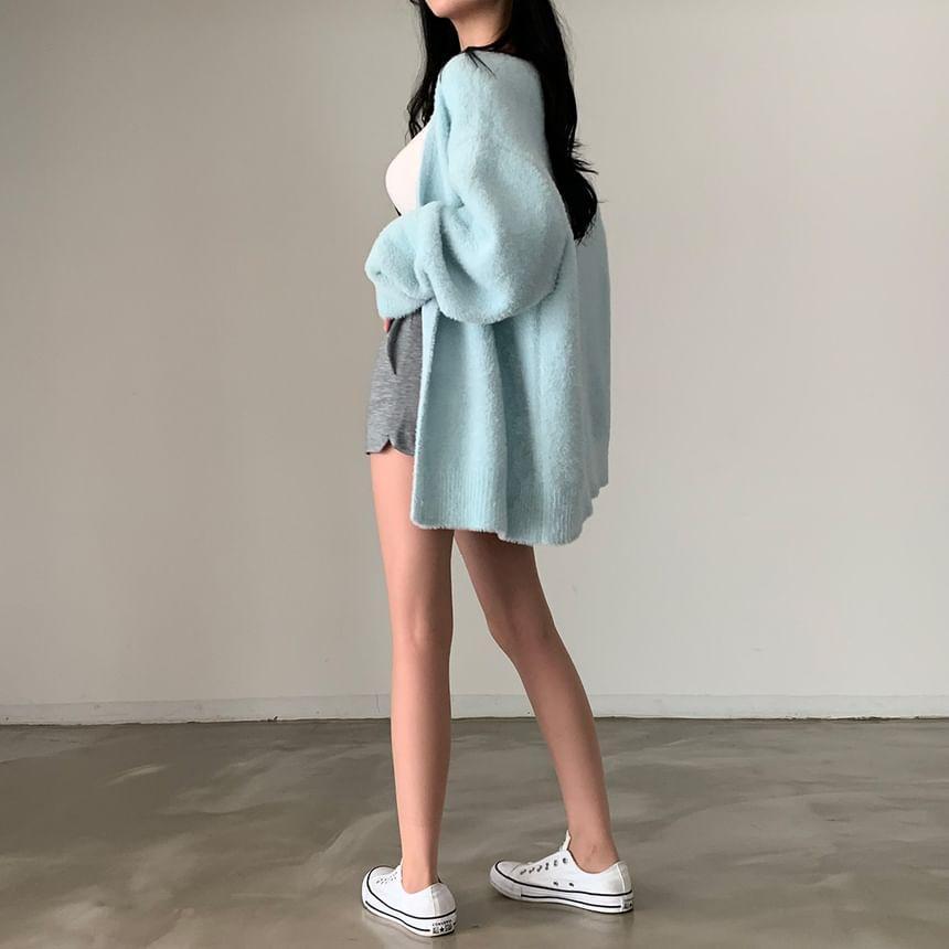 Plain Oversized Cardigan Product Image