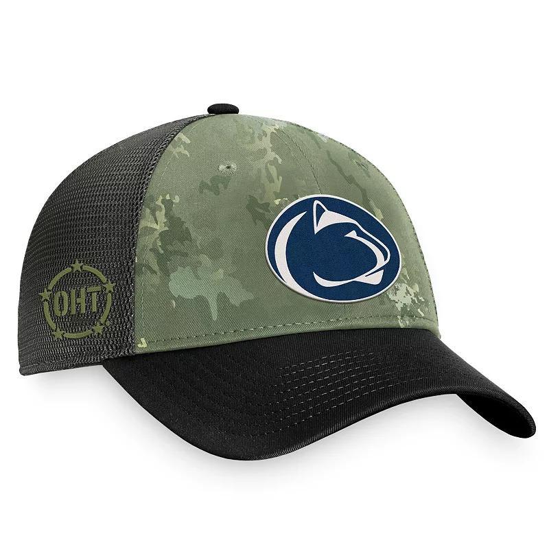 Mens Top of the World Hunter Green/Gray Michigan State Spartans OHT Military Appreciation Unit Trucker Adjustable Hat Product Image