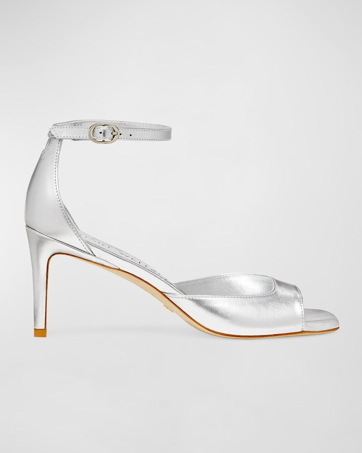 Nudistia Metallic Ankle-Strap Sandals Product Image