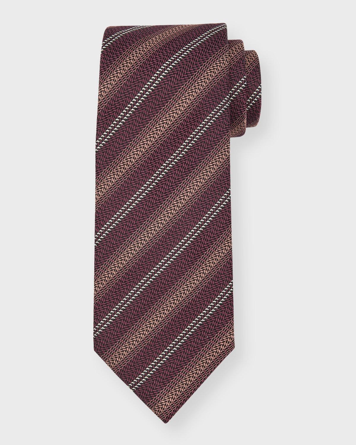 Brioni Stripe Silk Tie Product Image