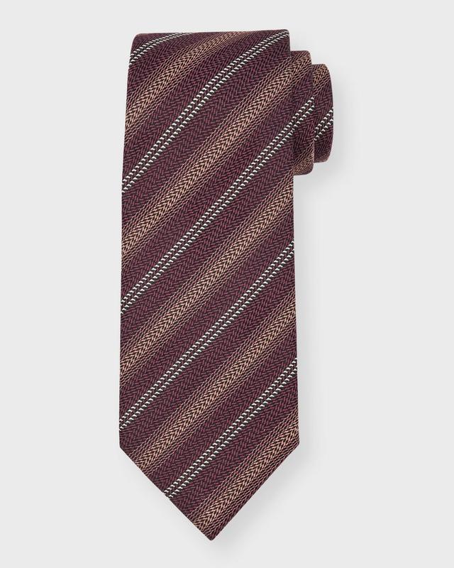 Brioni Stripe Silk Tie Product Image