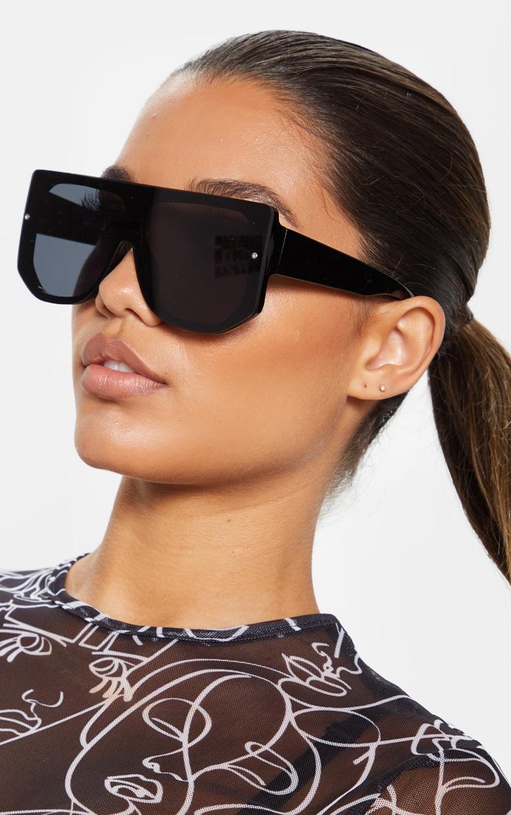 Black Oversized Back Frame Sunglasses product image