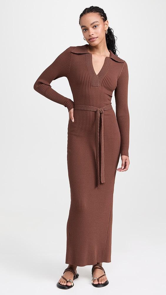 Moon River Long Sleeve Knit Midi Dress | Shopbop Product Image