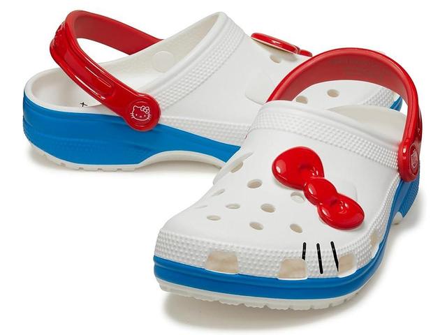 Crocs Womens Hello Kitty IAM Classic Clogs - Shoes White/White Product Image