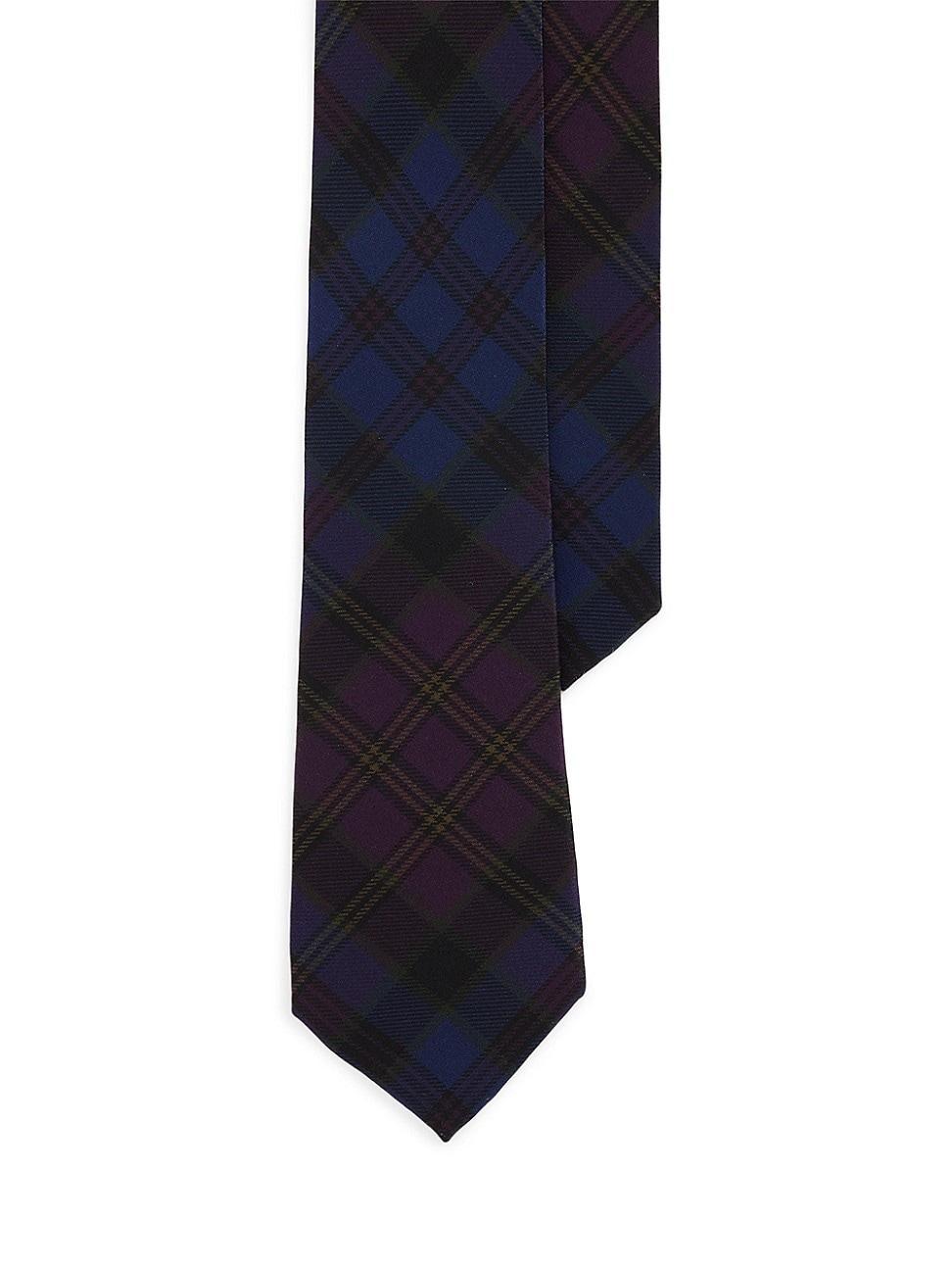 Mens Plaid Silk Tie Product Image