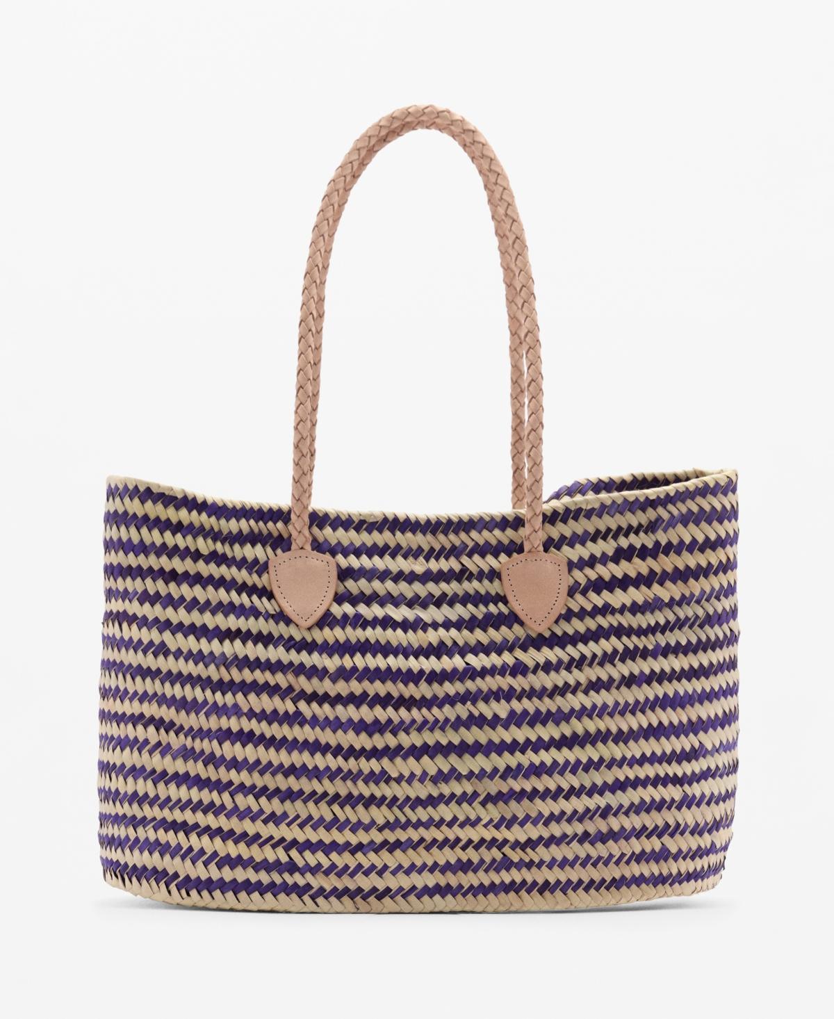 MANGO - Natural fiber shopper bag - One size - Women Product Image