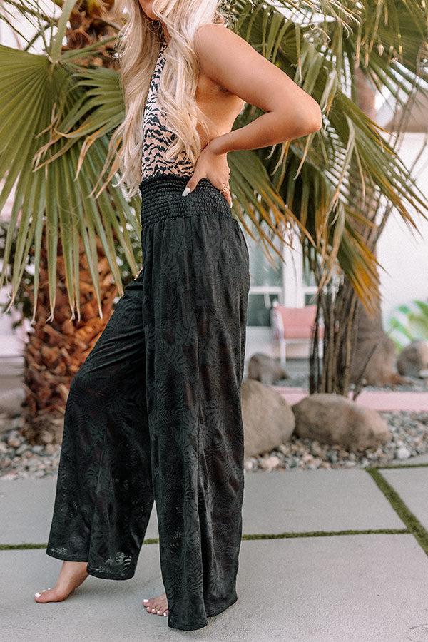 Boat Weekend High Waist Lace Pants in Black Product Image