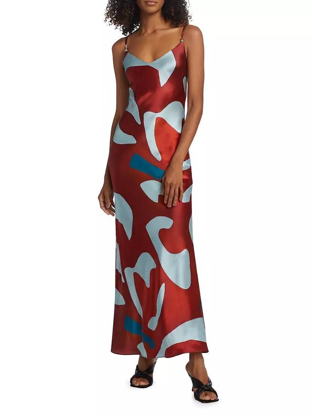 Reflexión Frankie Geometric Slip Maxi Dress Product Image