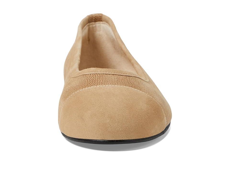 French Sole Tiffany (Beige Mamba Suede) Women's Flat Shoes Product Image